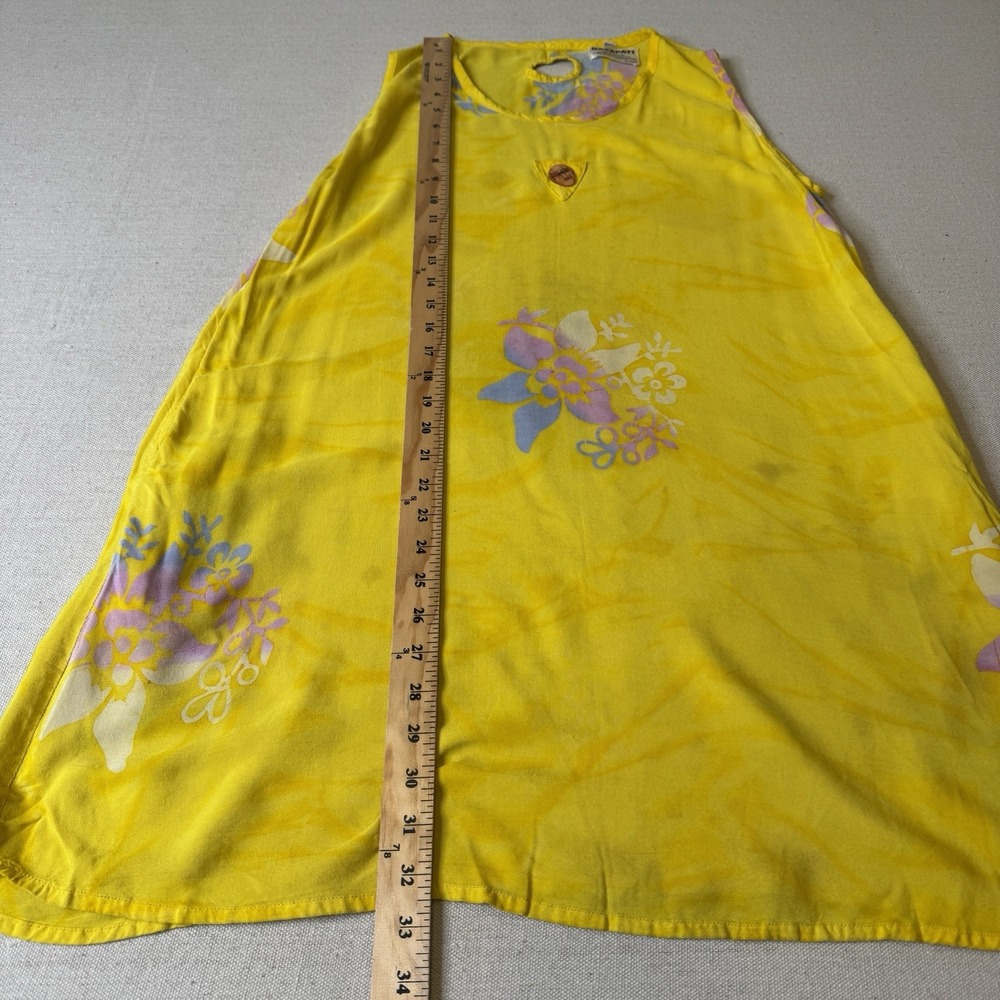 Gazapati Women's Yellow Watercolor Y2K Colorful Tunic One Size - Picture 8 of 8